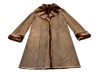 Giuliana Teso Italian Fur And Leather Coat