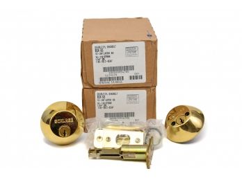 NEW! Set Of Three - Schlage Double Cylinder Deadlocks (Retail $204)