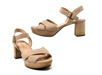 PRADA Suede Platform Sandals (Size 10/US - 40/IT)