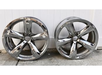 Pair Of Chromed Star Spoke Rims (Style 249) Forged Alloy Wheels