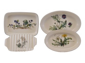 Villeroy & Boch Vilbofour Botanica Porcelain Baker Dishes And Asparagus Serving Tray