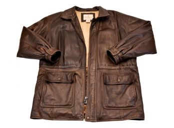 Bill Blass Mens Wear Leather Jacket (Size: Medium)