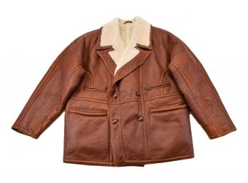 Vintage Applausi Italian Shearling Leather Jacket