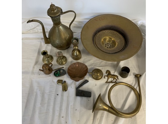 Large Brass, Copper And More Lot