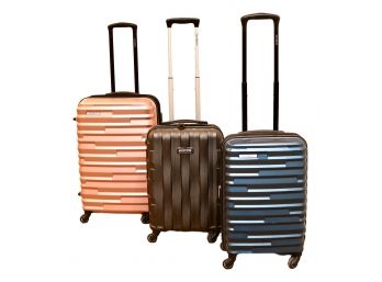 Set Of 3 Samsonite Hard Shell Expandable Luggage
