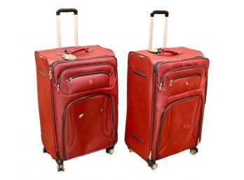 Set Of 2 Swiss Gear Burgundy Luggage