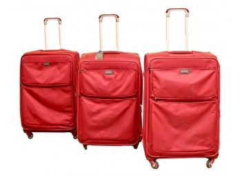 Set Of 3 Biaggi Burgundy Luggage