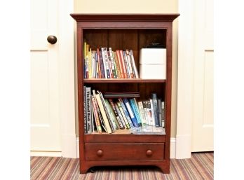 Bobby's Rule Inc. Of Maine Small Cherry Rubbed Two Tone Wooden Bookcase