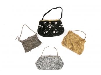 Four  Vintage Evening Handbags
