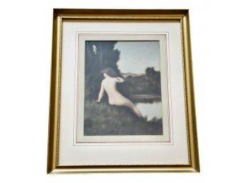 Jean Jacques Henner (French, 1829–1905) Nude Framed Print
