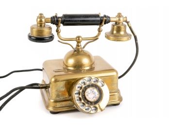 Vintage Continentale Brass Telephone