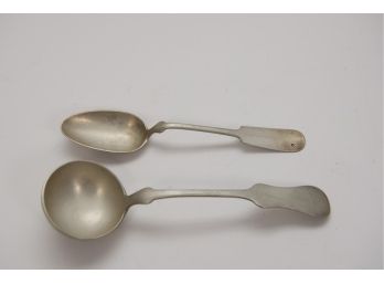 Austrian 800 Silver Ladle And Spoon (4.52 Troy Ou.)