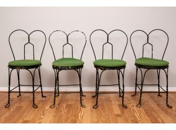 Set Of Four Ice Cream Parlor Chairs (RESTORATION PROJECT)