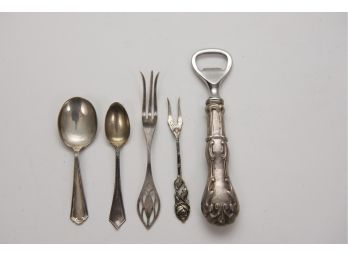 Collection Of Sterling Silver And 800 Silver Utensils