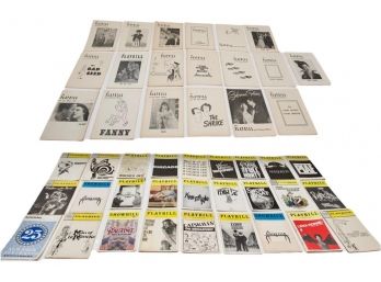 Collection Of Vintage Playbills (49 In Total)