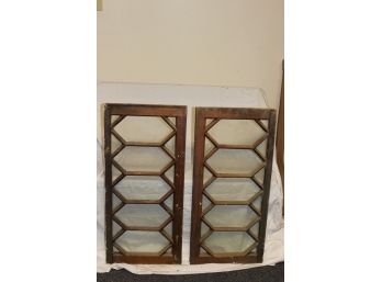 Beautiful Pair Of Vintage Wood Windows