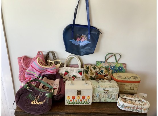 Collection Of Some Very Unique Newer Style And Vintage Purses