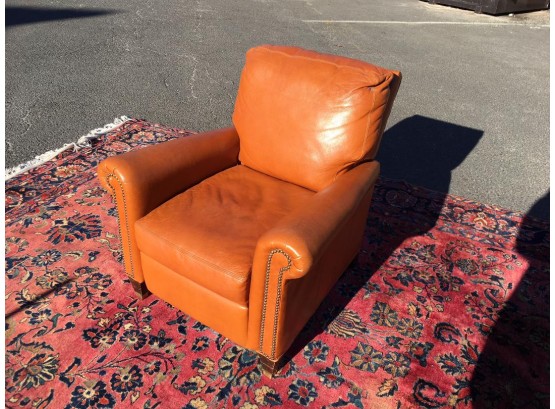 Stunning LILLIAN AUGUST 'Couture' Leather 'Club Chair' - Paid $2,750