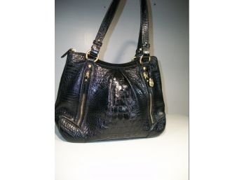 Fabulous Black Leather Bag By Brahmin VERY Expensive Bag - $1 NO RESERVE !