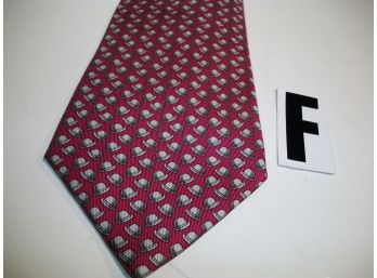 Great HERMES Silk Print Tie 'Derby Hats' - NICE TIE ! - Made In France - (Tie F)