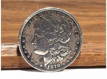 (J43) 1878 Morgan Dollar - Antique One Dollar American Silver Coin