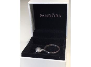 (J10) Beautiful PANDORA Sterling Silver 'Charm' Ring  W/Original Box