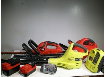 RYOBI & BLACK & DECKER Blower Lot - 8 Pieces Total - TESTED - ALL WORKS !