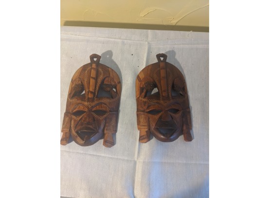 Pair Of African Masks