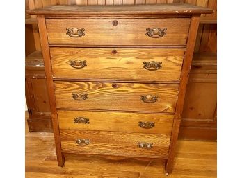 Rustic Five Drawer Chest Of Drawers