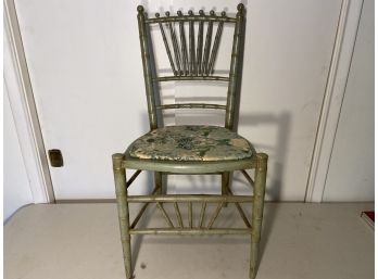 Antique Spindle Back Accent Chair