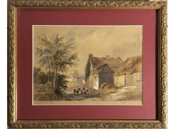 Walter Puttick - (1851-1921) Original Watercolor Painting After Henry Erp