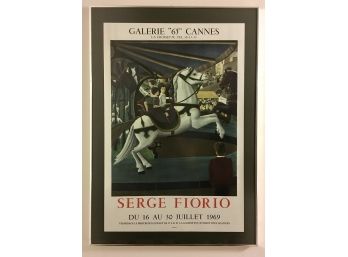 Sergei Fioro (1911 - 2011) - Cannes Exhibition Poster - 1969 - Framed