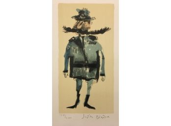 Judith Bledsoe (1938 - 2013)- Man In Uniform - Signed & Numbered - Lithograph