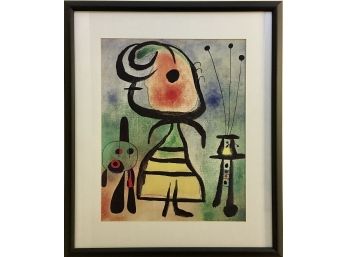 Joan Miro (1893 - 1983) - Femme -Framed Art Print