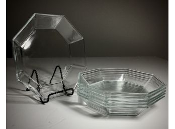 Arcoroc Glass Hexagonal Bowls - Set Of Six