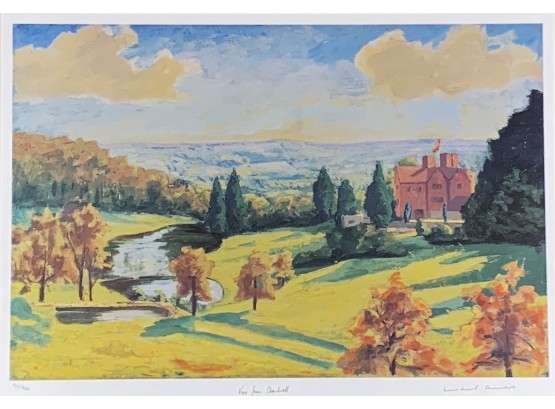 Churchill, Winston Lithograph, Titled 'View From Chartwell'