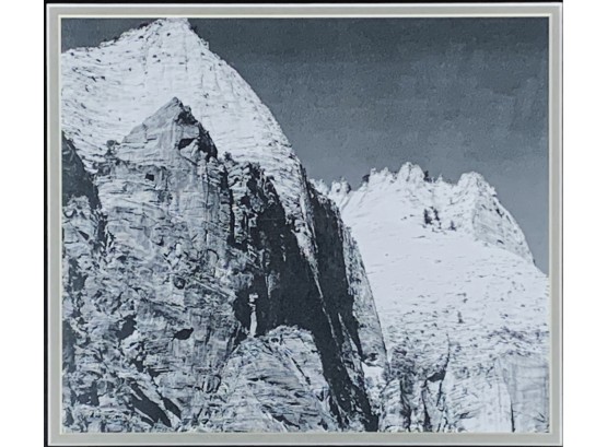 Adams, Ansel (1902-1984, American) Lithograph, Titled 'Zion National Park, Utah'