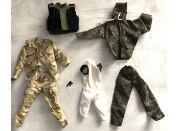 12' Action Figure Camo Jackets And Pants,Jumpsuit And Army Vest