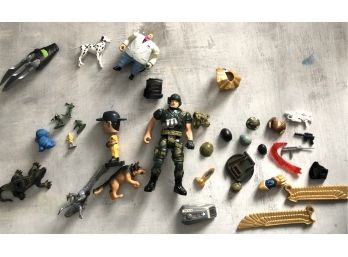Lot Of Miscellaneous Toys And Parts For Action Figures
