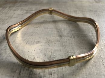 18 Vintage Old New Stock Copper,Silver & Gold Tone Bracelets