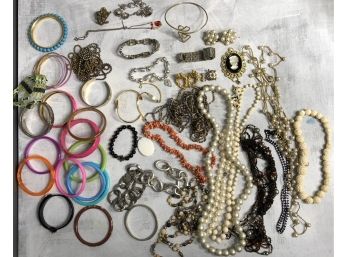 Vintage Lot Of Bracelets,Necklaces And Pendants