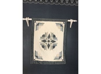 Nice Hanging Decorative Quilt And Holder