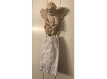Very Heavy Angel Towel Holder  1 Of 2 Listed