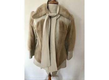 Vintage Klaff Furs Of Boston Mink And Leather Jacket
