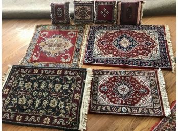 4 Area Rugs And 4 Made Of Rug Accent Pillows