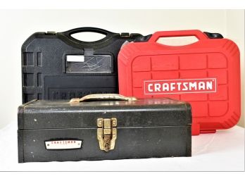 Assorted Craftsman Power Tools With Cases