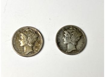 Two Liberty Dime Coins