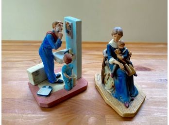 Two Norman Rockwell Figurines