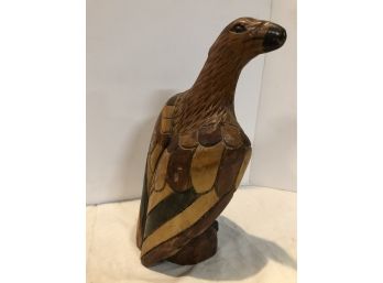 Hand Carved Solid Wood Falcon