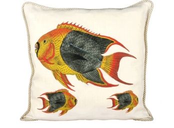 Angel Fish Ox Bow Decor Pillow - Brand New (Retail $125)